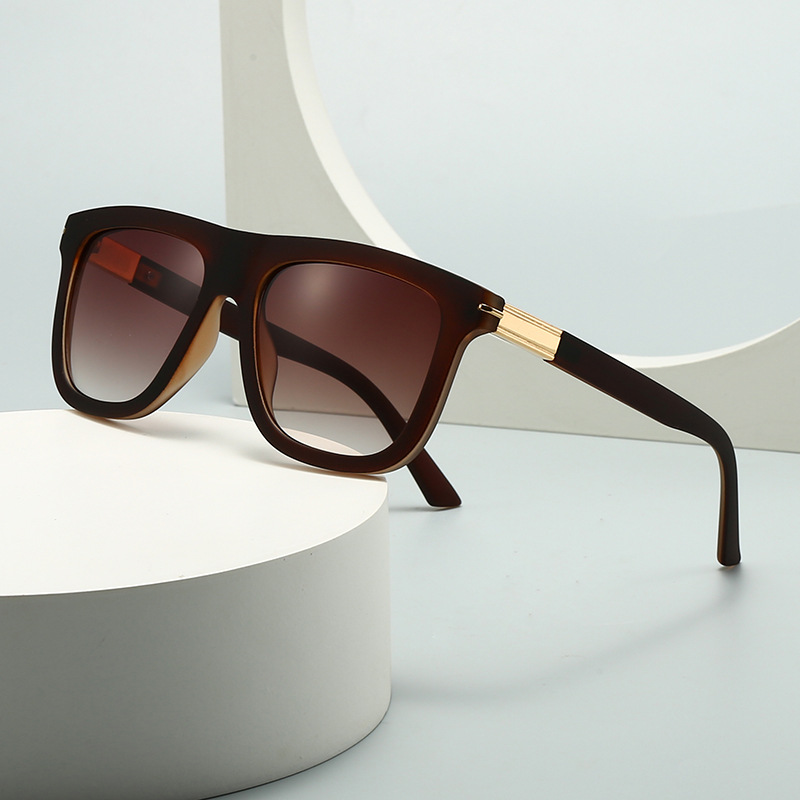 Wholesale Vintage Square Large Frame Sunglasses With UV400 Protection - Everful