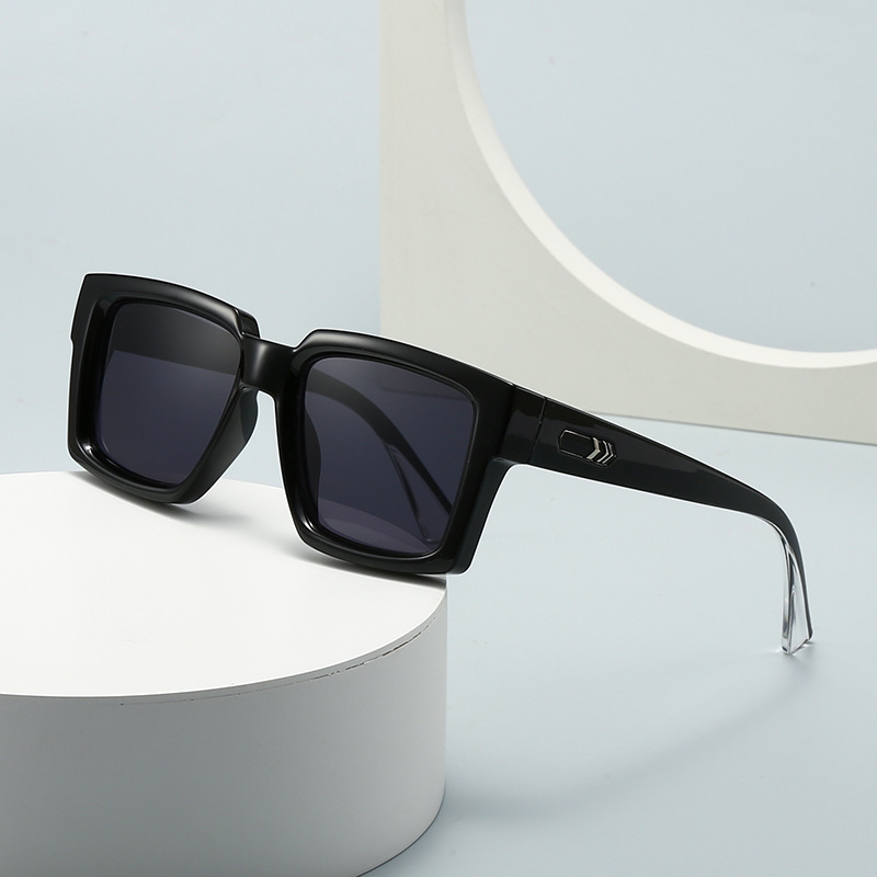 Wholesale Vintage Square Large Frame Sunglasses UV400 Protection - Everful