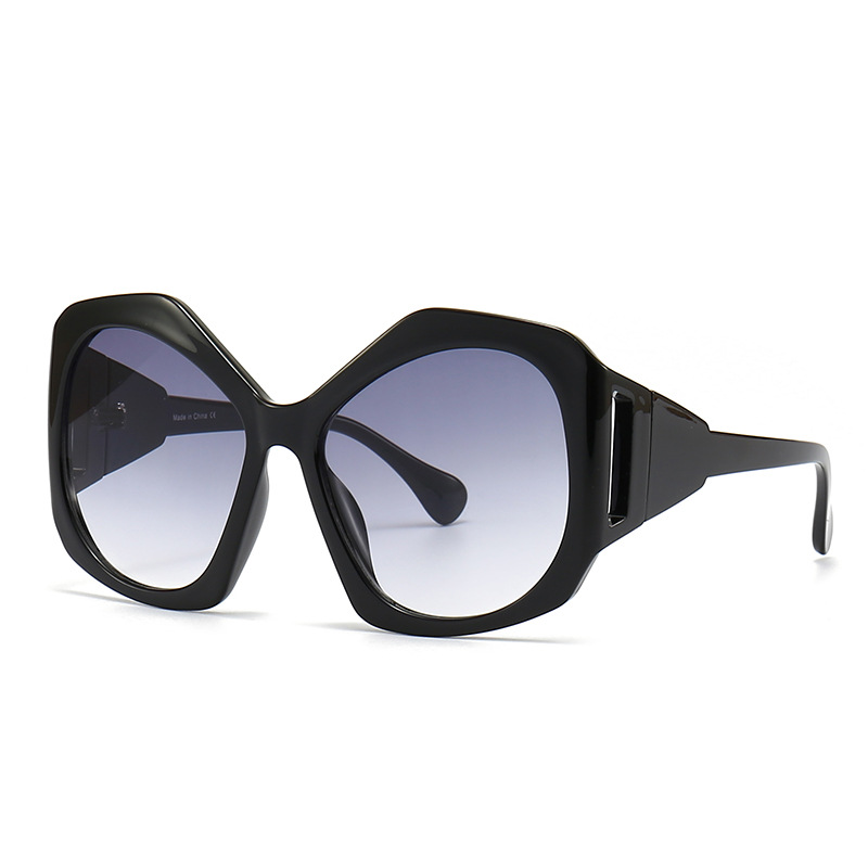 Wholesale Oversized Polygon Sunglasses Futuristic Cyberpunk Shield Eyewear - Everful