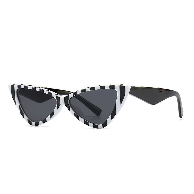 Wholesale Vintage Zebra Stripe Cat Eye Sunglasses For Women - Everful