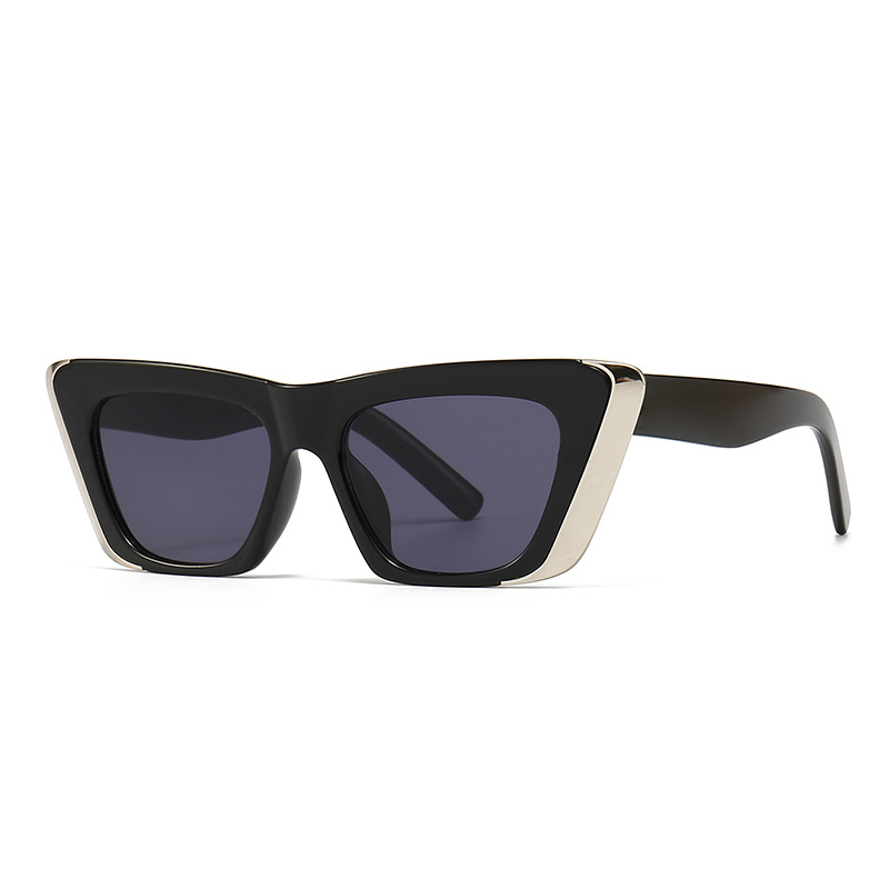 Wholesale Vintage Cat Eye Sunglasses With Metal Decoration For Women - Everful