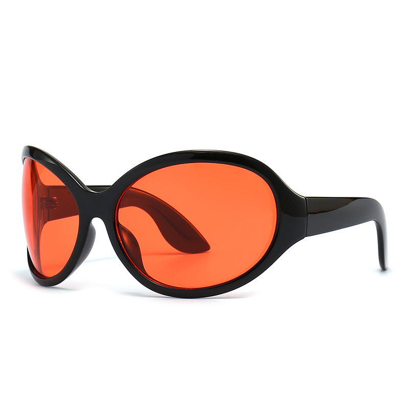 Wholesale Futuristic Oversized Wrap Sunglasses With UV400 PC Frame - Everful