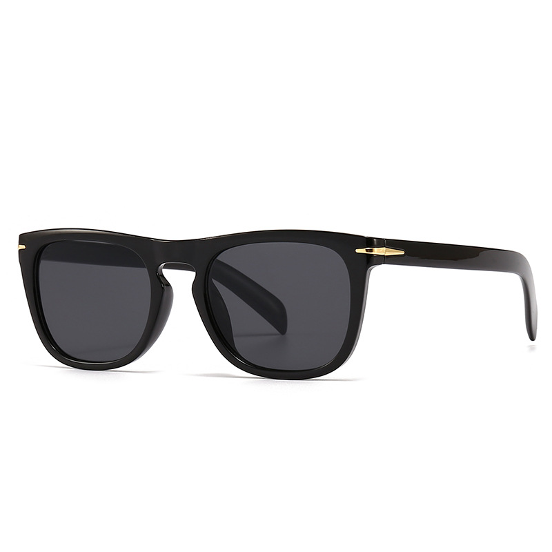 Wholesale Retro Square Sunglasses With Gold Arrow Decor UV400 - Everful