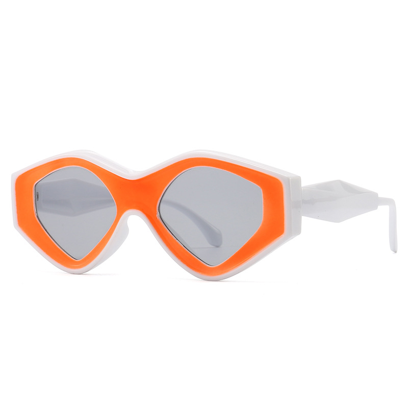 Women Irregular Geometric Frame Sunglasses Modern Retro Square Plastic Eyewear UV400 Protection Street Wear Fashion Sunglasses