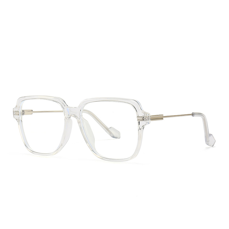 Wholesale Fashion Large Square Frame Anti Blue Light Glasses For Men Women - Everful