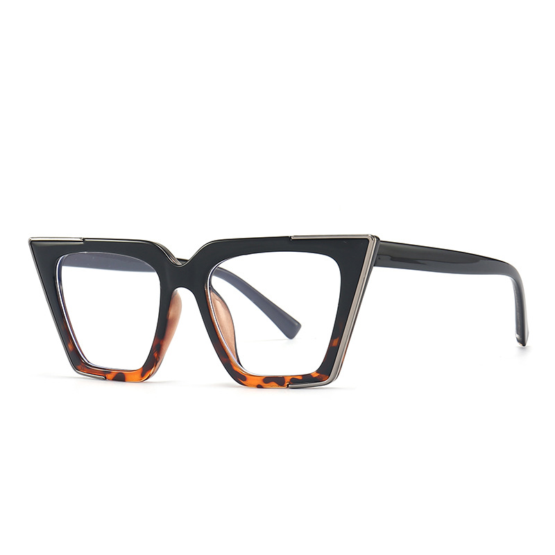 Wholesale Cat Eye Blue Light Blocking Glasses with Geometric Metal Frame - Everful