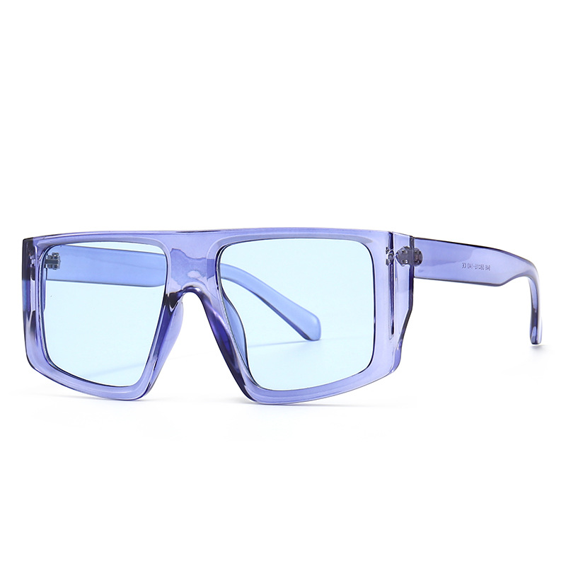 Wholesale Retro Oversized Square Flat Top Sunglasses UV400 - Everful