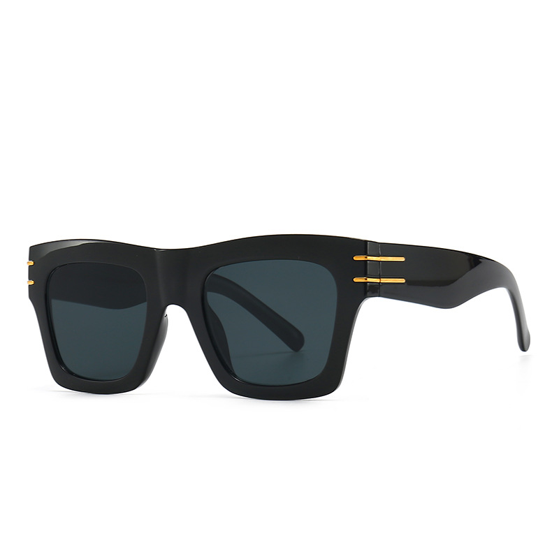 Modern Retro Square Frame Sunglasses UV400 PC Lens Plastic Frame Fashion Eyewear For Men Women Outdoor Daily Decor