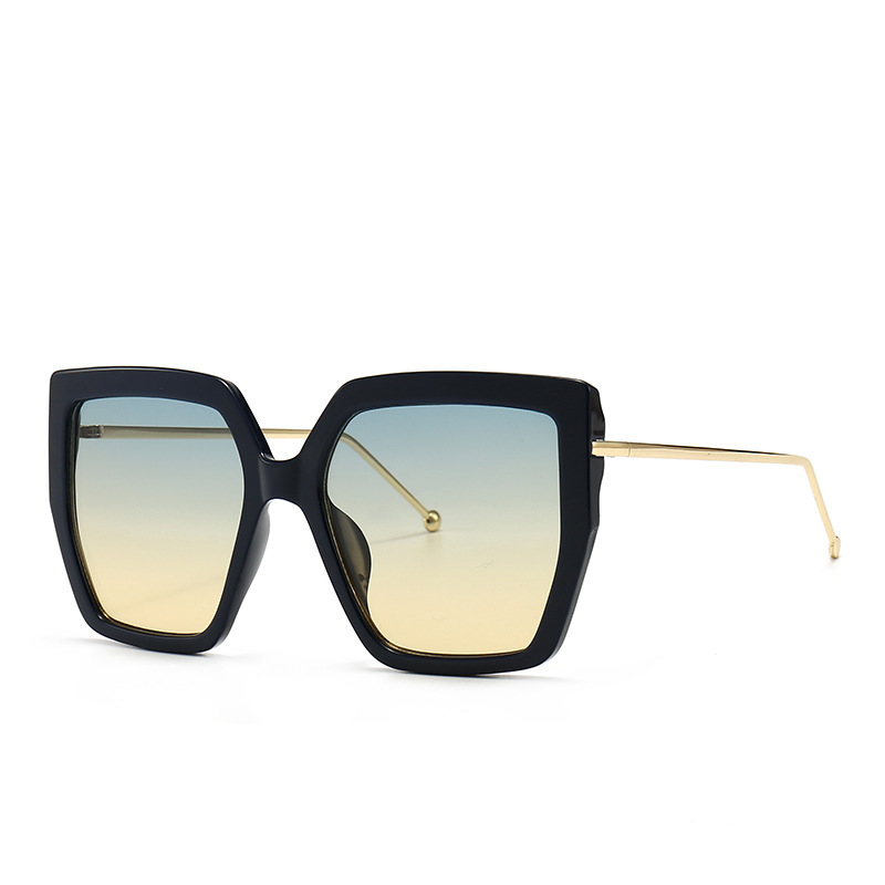 Wholesale Square Retro Sunglasses with Metal Plastic Frame For Women Men - Everful