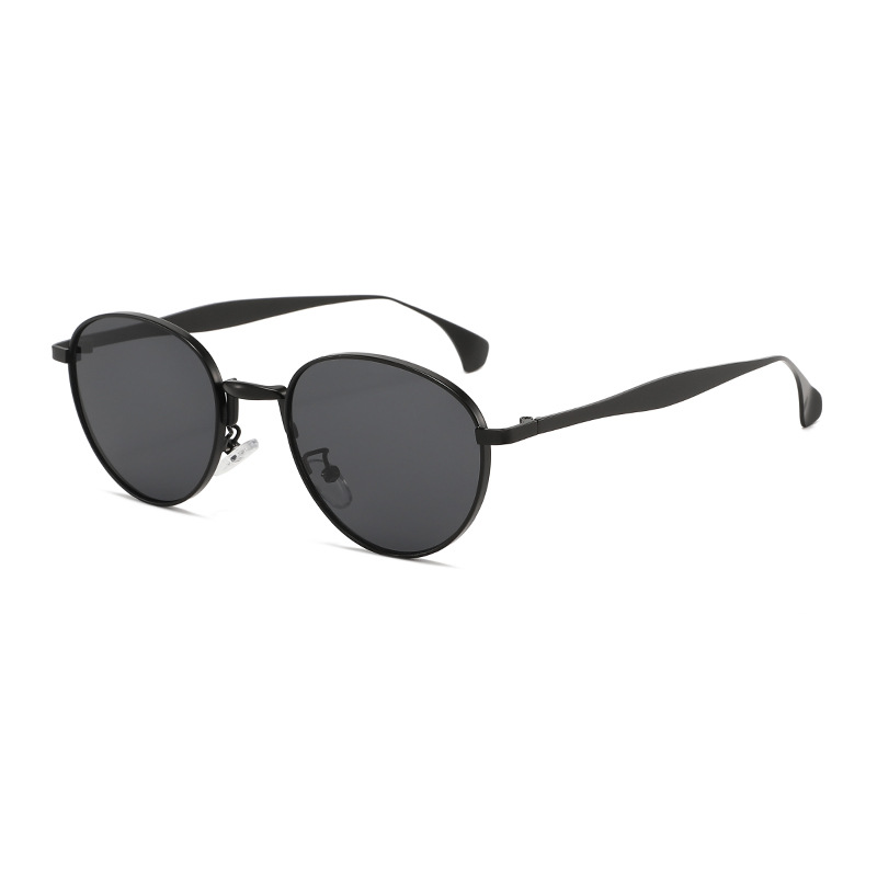 Wholesale Vintage Metal Oval Frame Sunglasses UV400 For Women Men - Everful