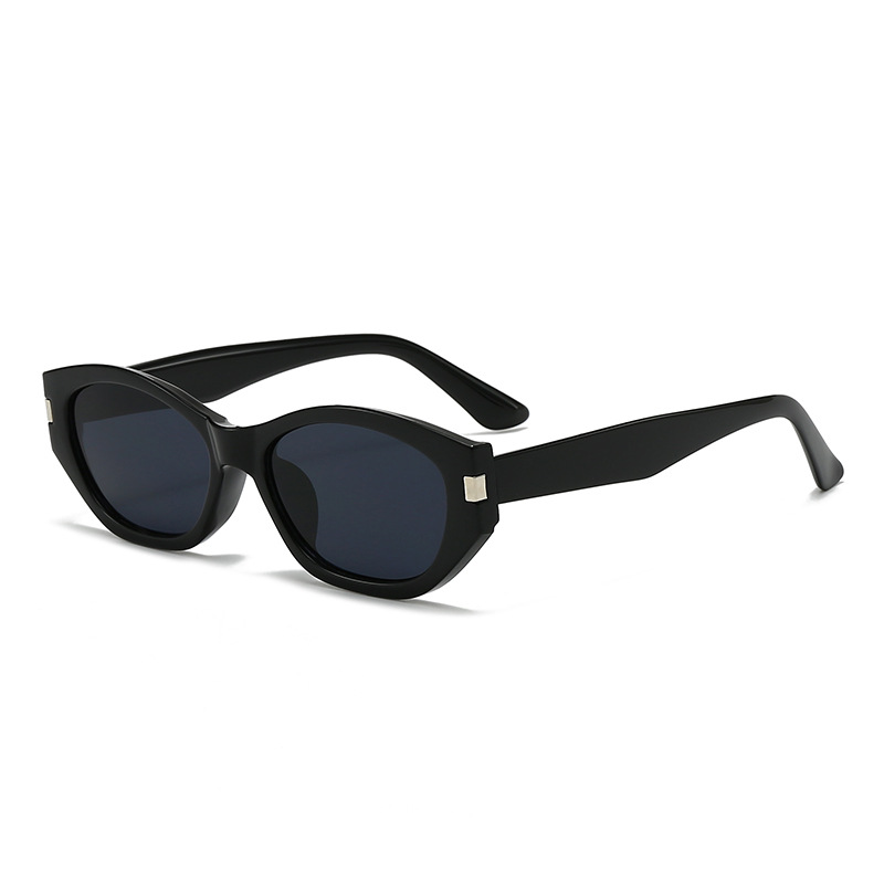 Wholesale Retro Cat Eye Sunglasses UV400 Large Oval Eyewear For Women - Everful