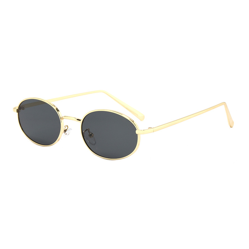 Wholesale Retro Oval Cat Eye Sunglasses For Women Metal Frame - Everful