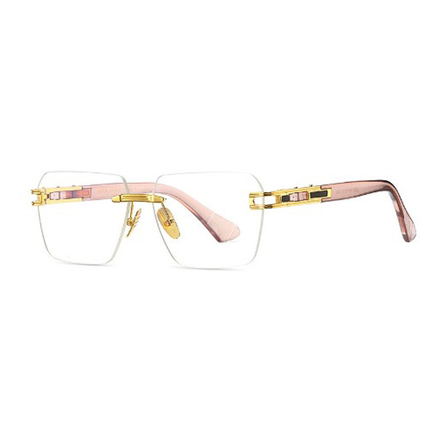 Wholesale Oversized Rimless Square Sunglasses Metal Frame For Men Women - Everful