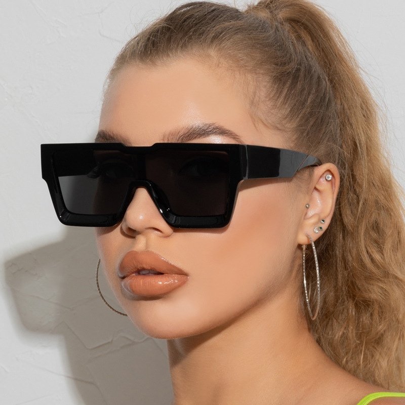 Wholesale Oversized Square Sunglasses PC Plastic UV400 Protection - Everful