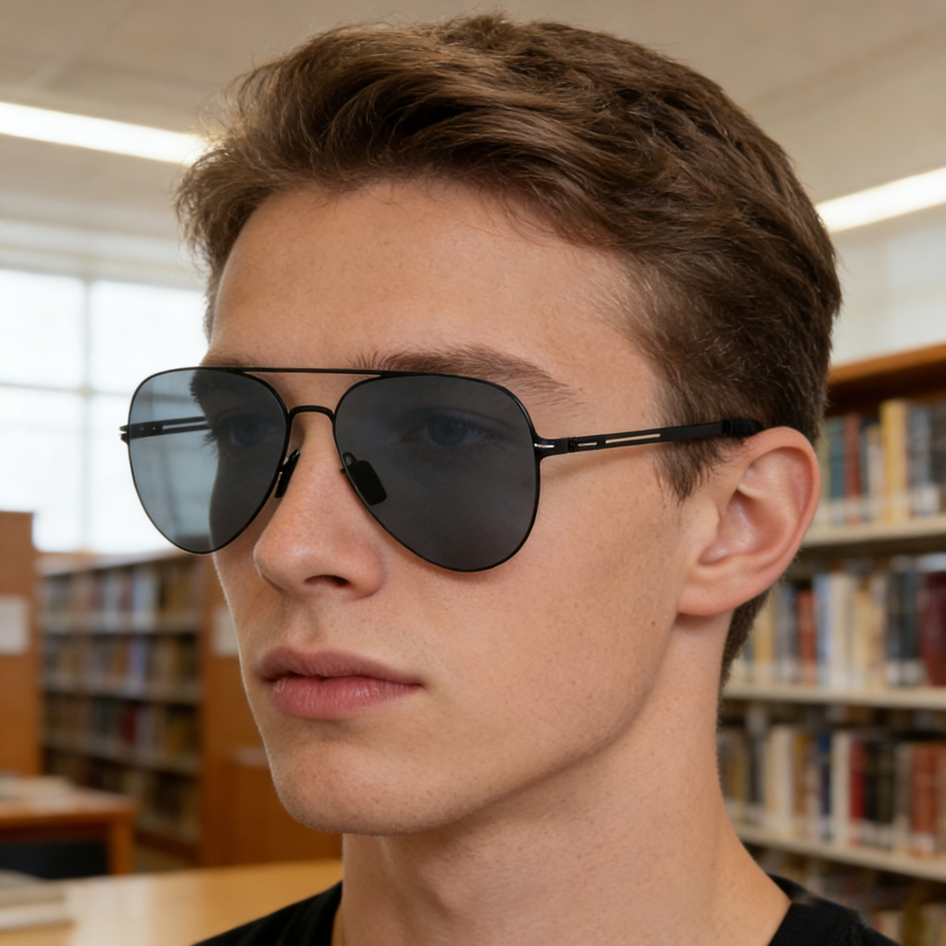 Wholesale Polarized Aviator Sunglasses with Nylon Lens Stainless Steel Frame - Everful
