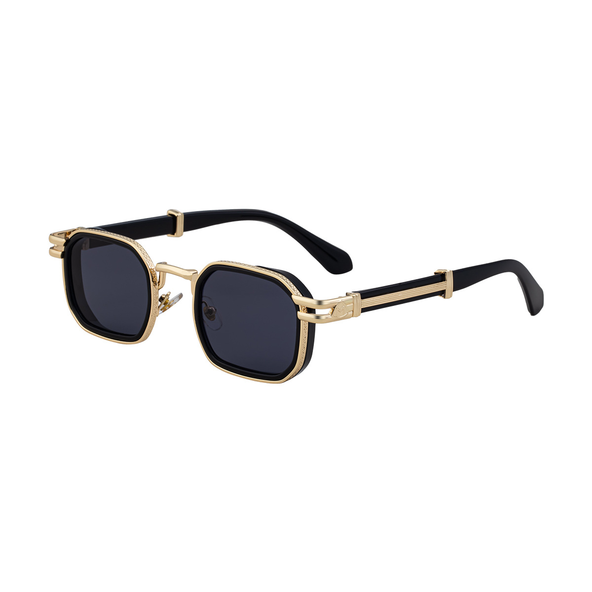 Wholesale Vintage Men Square Metal Zinc Alloy Sunglasses UV400 - Everful