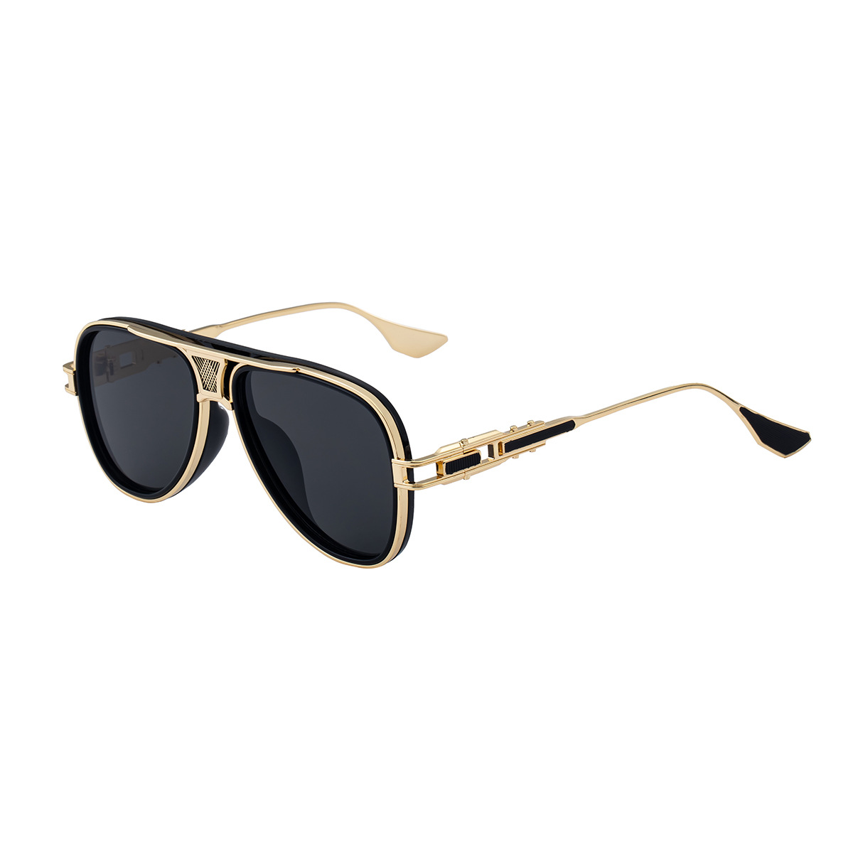 Wholesale Men Vintage Aviator Polarized Sunglasses with Metal Frame - Everful
