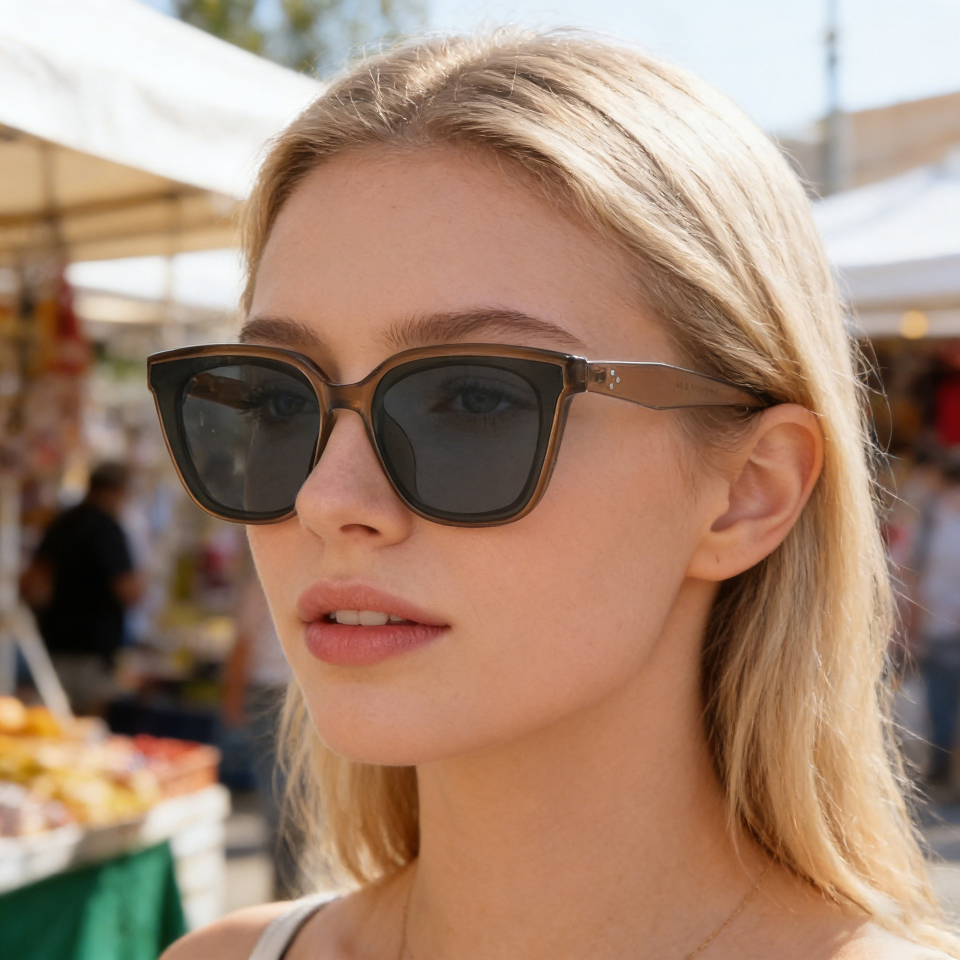 Wholesale Women's Polarized Cat Eye Sunglasses TR90 Metal Frame UV400 - Everful