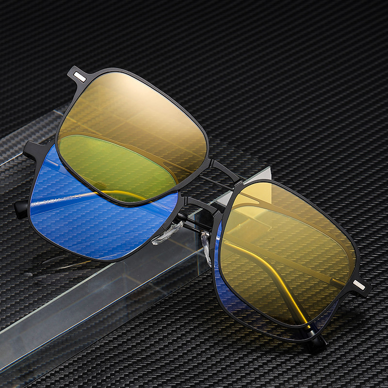 Wholesale Magnetic Clip On Sunglasses TAC Polarized Lens Aviator Eyewear - Everful