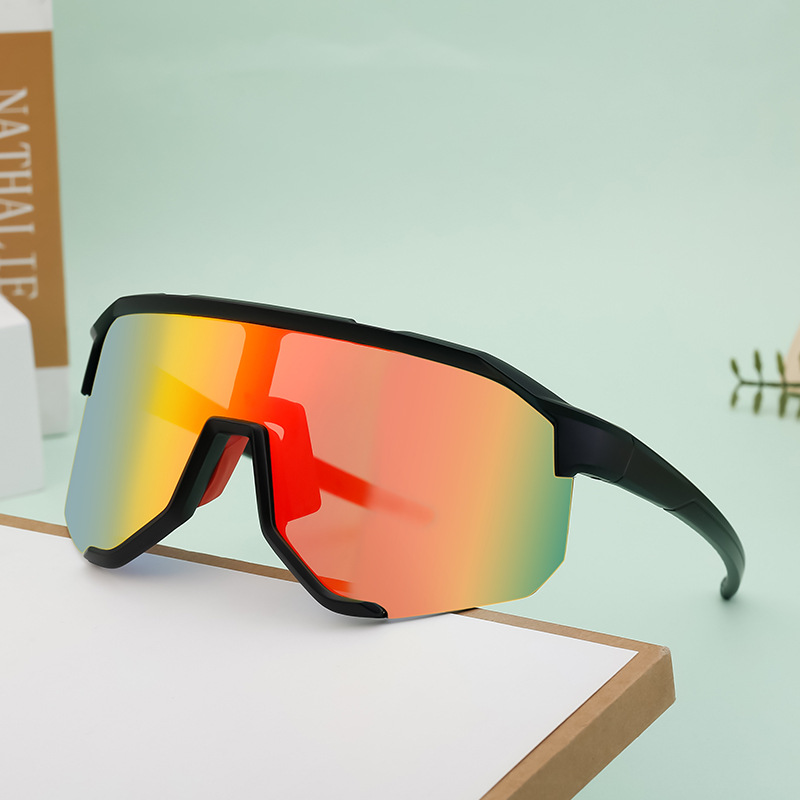 Wholesale UV400 Cycling Sports Sunglasses One Piece PC Frame For Men Women - Everful