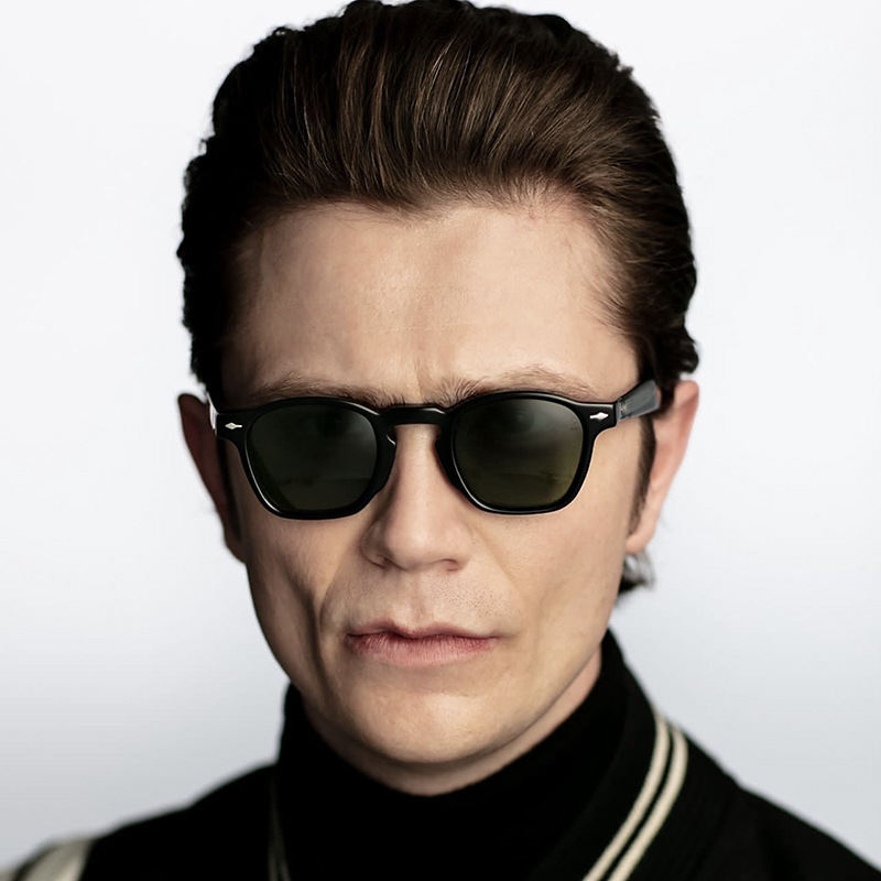 Retro Round Frame Sunglasses For Men Women UV400 Protection PC Material Vintage European American Style Outdoor Eyewear