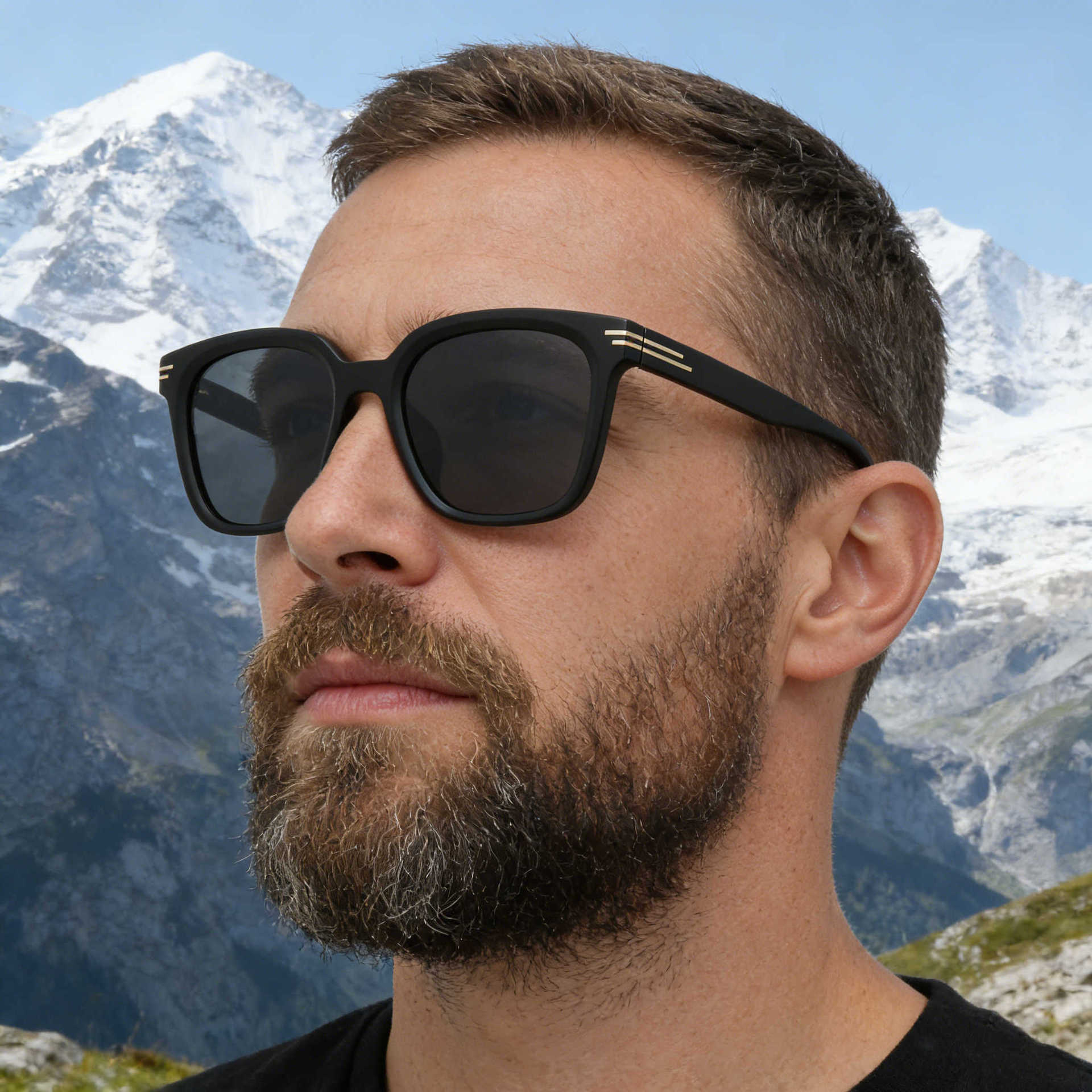 Wholesale Square Polarized Sunglasses TR90 Frame UV400 For Men - Everful
