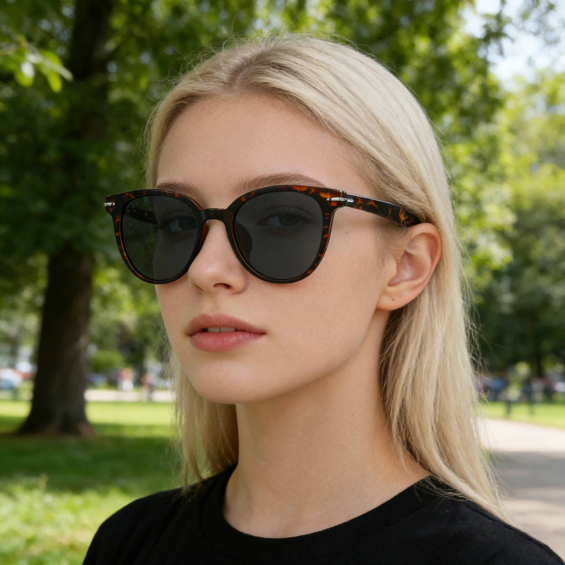 Wholesale Polarized Cat Eye Sunglasses TR90 Metal Frame For Women - Everful