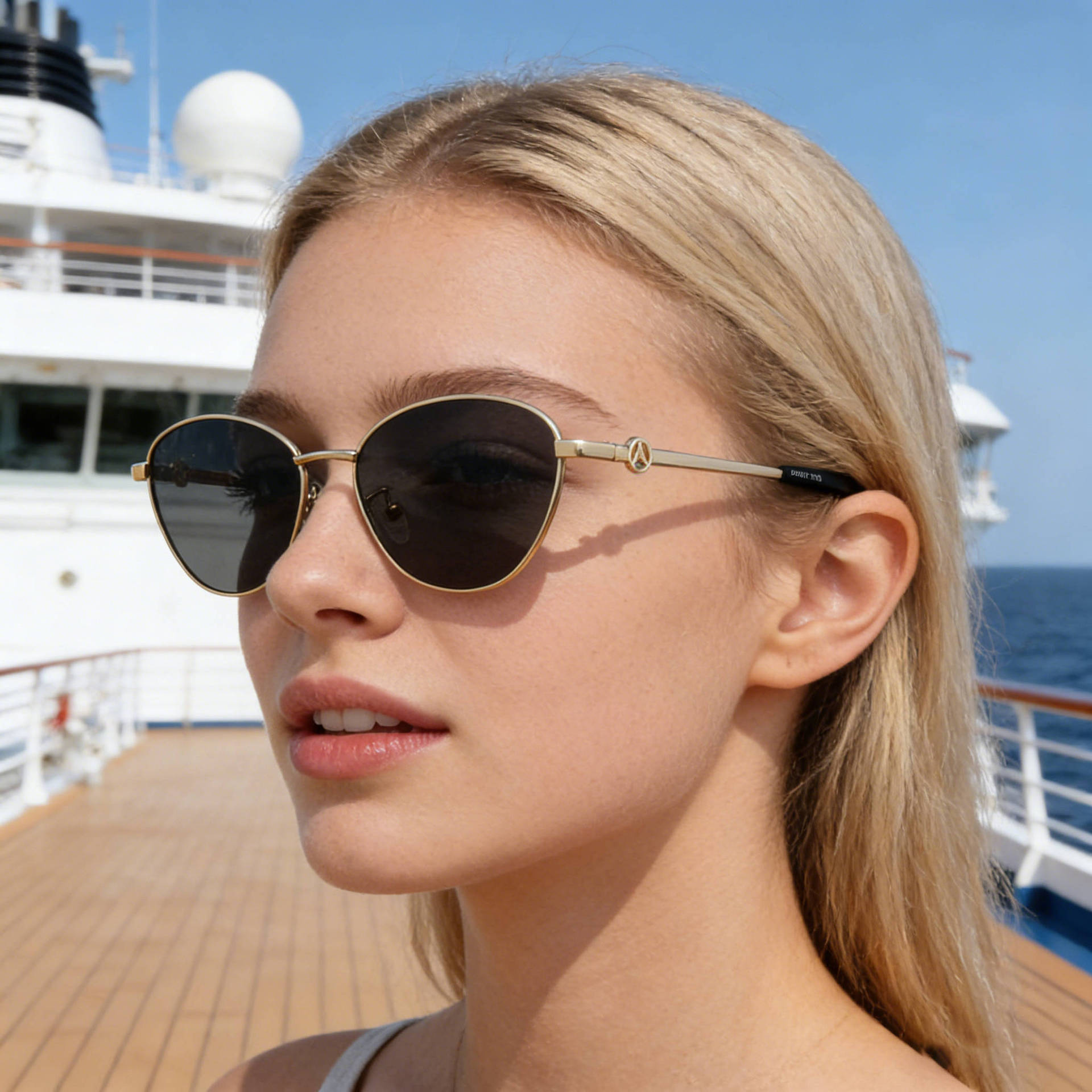 Wholesale Polarized Cat Eye Sunglasses Metal Frame UV400 Protection - Everful