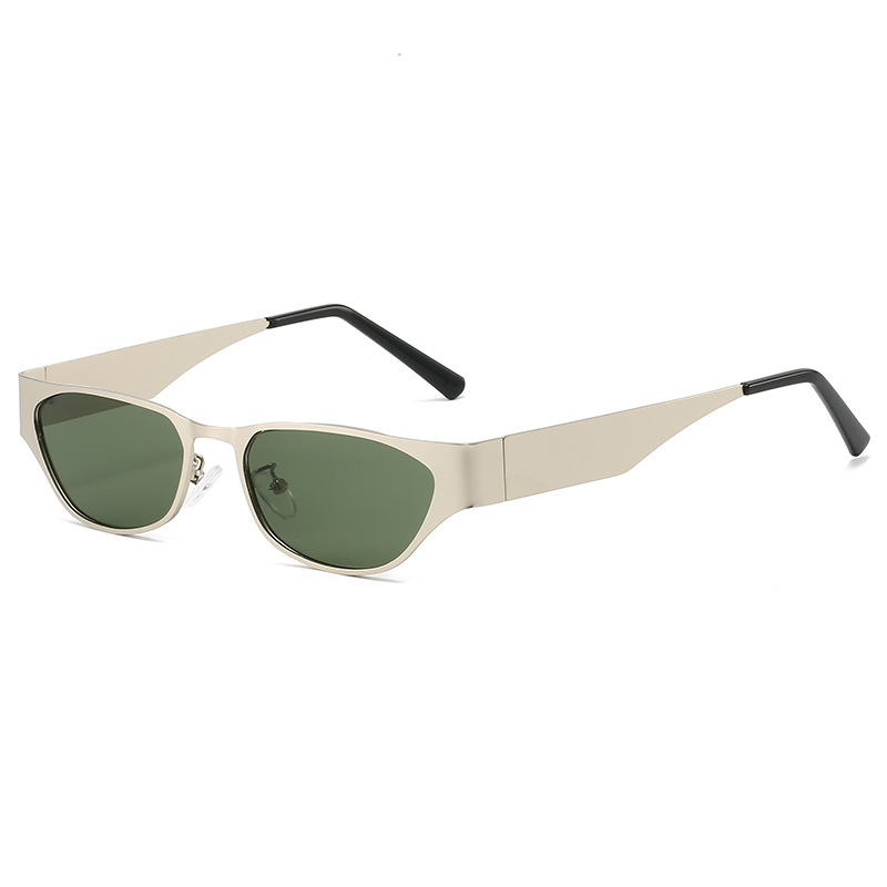 Wholesale Retro Cat Eye Sunglasses Metal Narrow Frame For Women - Everful