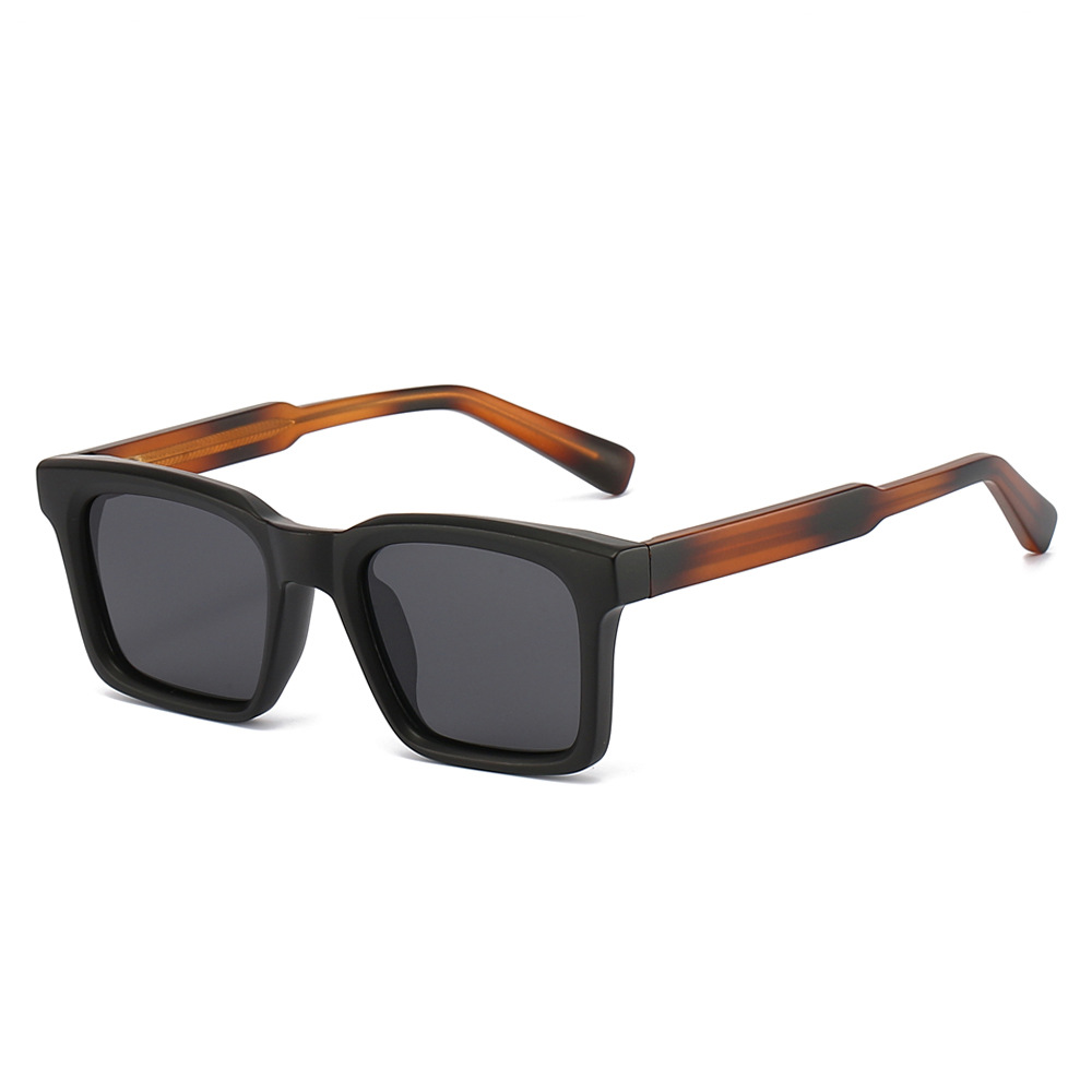 Wholesale Square Polarized Sunglasses Retro Plastic Frame with Metal Pin - Everful