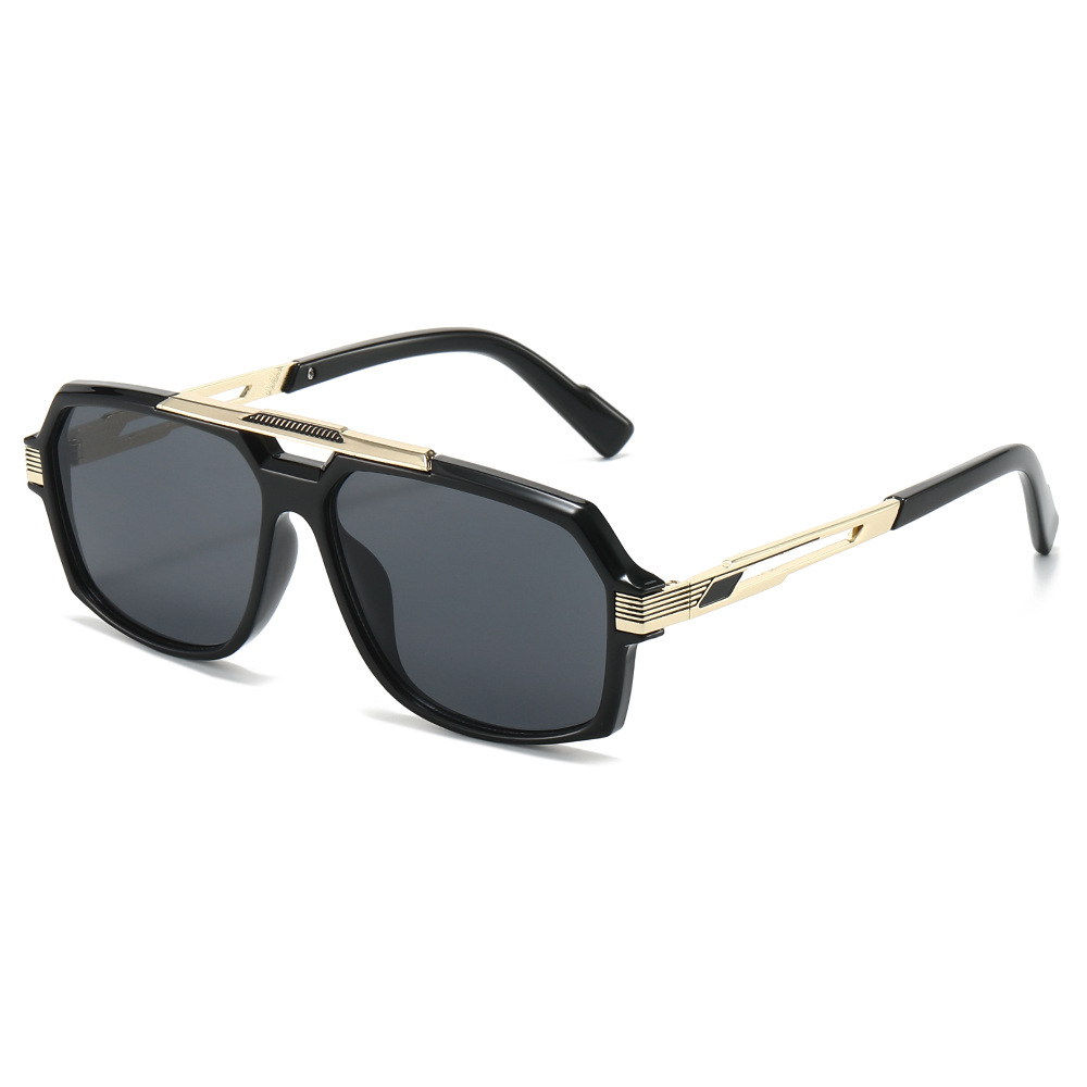 Wholesale Retro Square Sunglasses with Double Bridge For Men Women - Everful