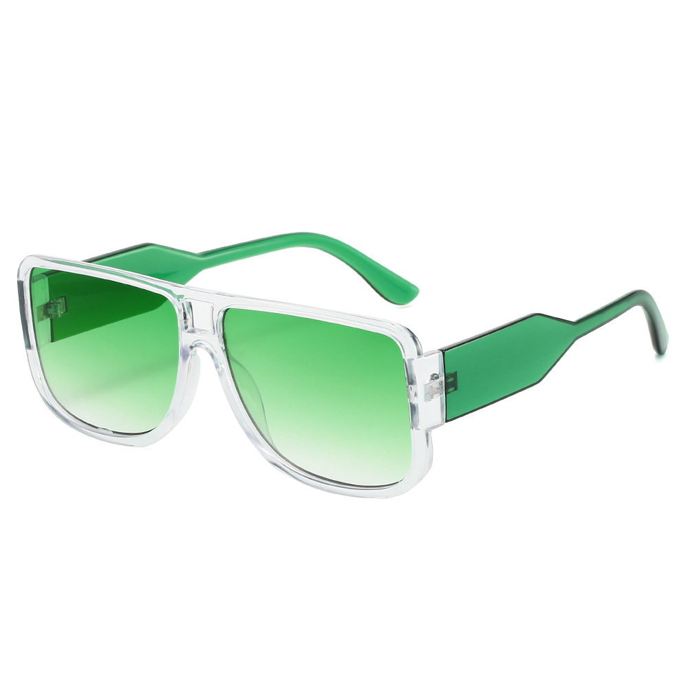 Wholesale Retro Oversized Square Sunglasses with Transparent Frame For Men Women - Everful