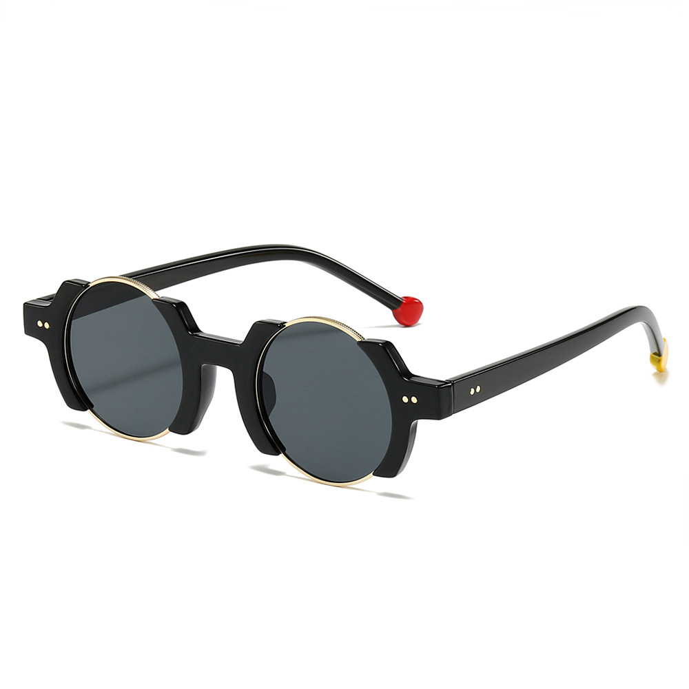 Wholesale Fashion Retro Geometric Round Sunglasses For Women Men - Everful
