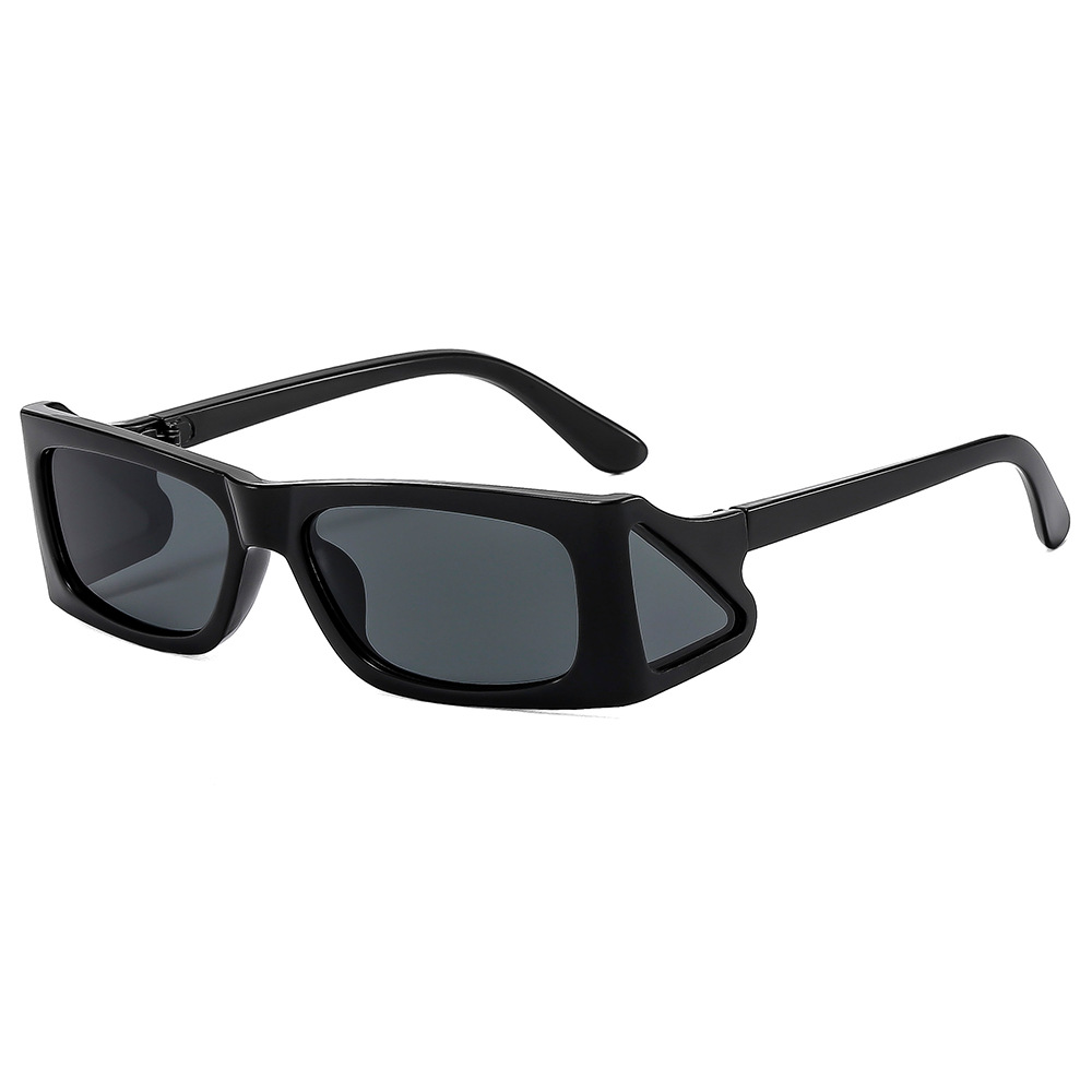 Wholesale Retro Cyberpunk Rectangular Sunglasses with Side Shield - Everful