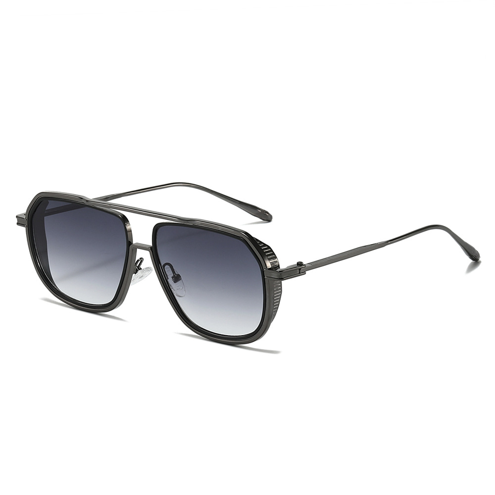 Wholesale Vintage Steampunk Aviator Sunglasses with Side Shields - Everful