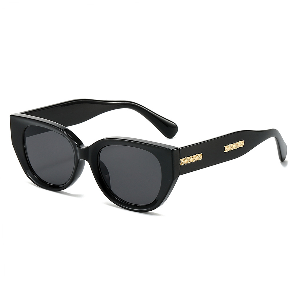Wholesale Cat Eye Sunglasses For Women Retro Large Frame PC UV400 - Everful