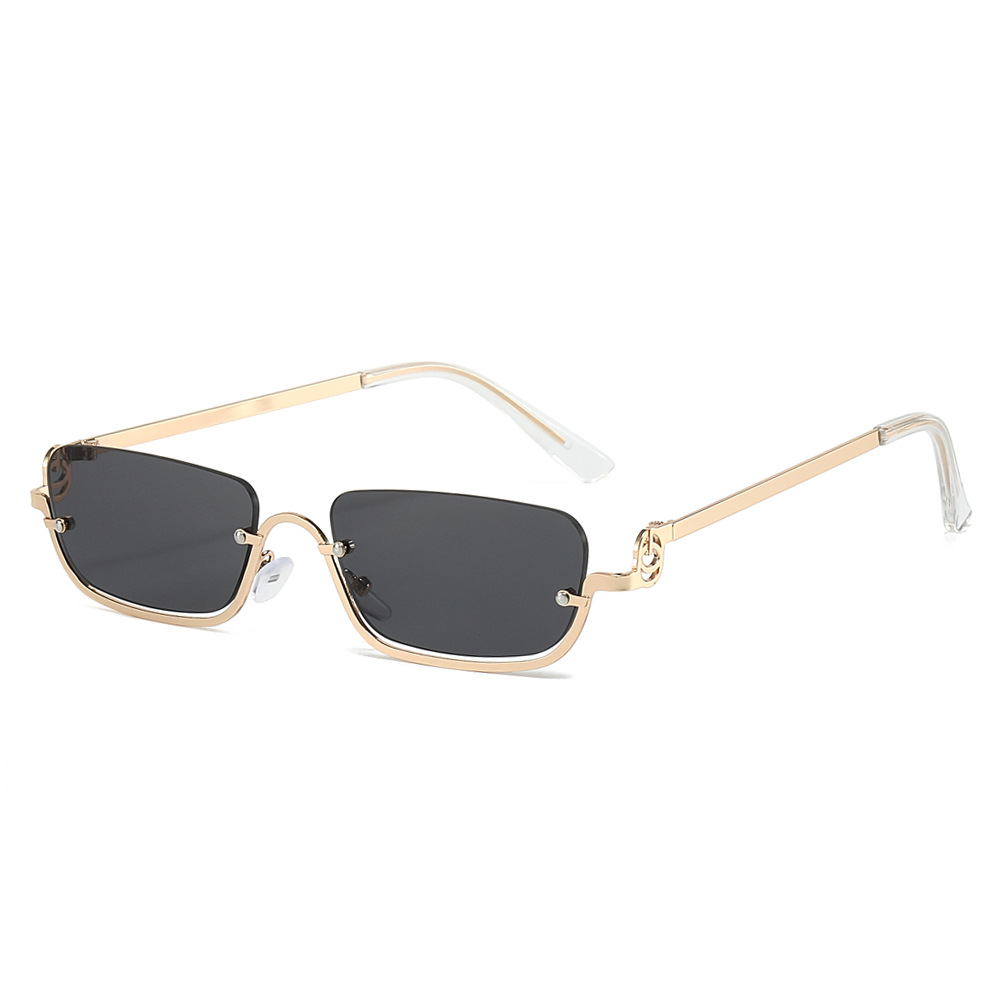 Wholesale Retro Square Sunglasses with Narrow Metal Frame For Men Women - Everful