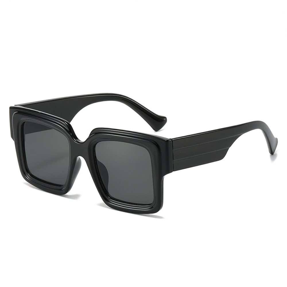 Wholesale Large Square Sunglasses with Retro Marble Texture Frame - Everful