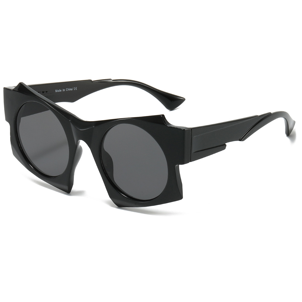 Wholesale Irregular Geometric PC Sunglasses with Thick Frame for Unisex - Everful
