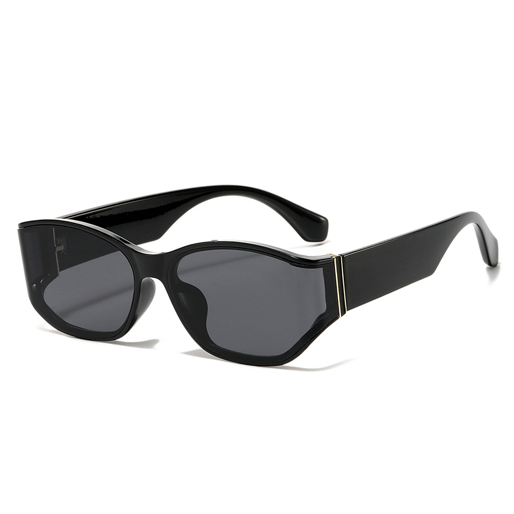 Wholesale Square Sunglasses PC Frame UV400 Large Rectangle Retro Trendy - Everful