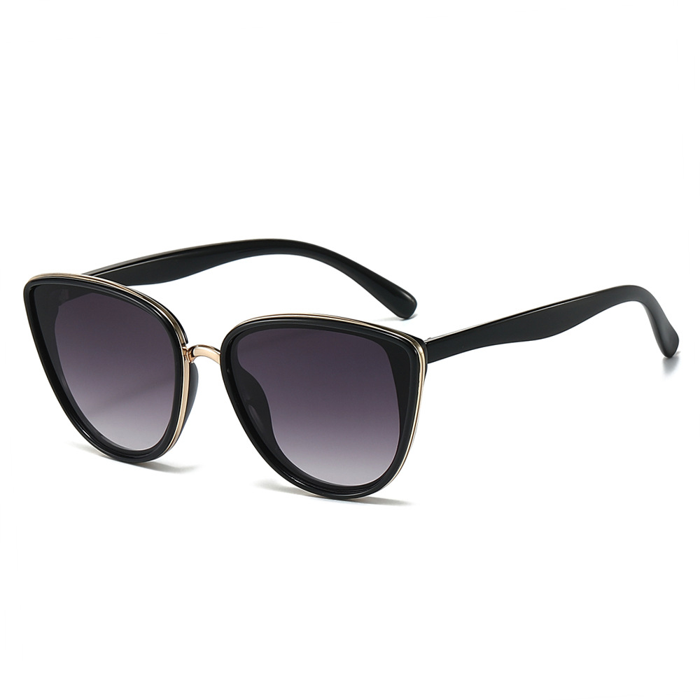 Wholesale Retro Cat Eye Sunglasses with Plastic Metal Frame For Women - Everful