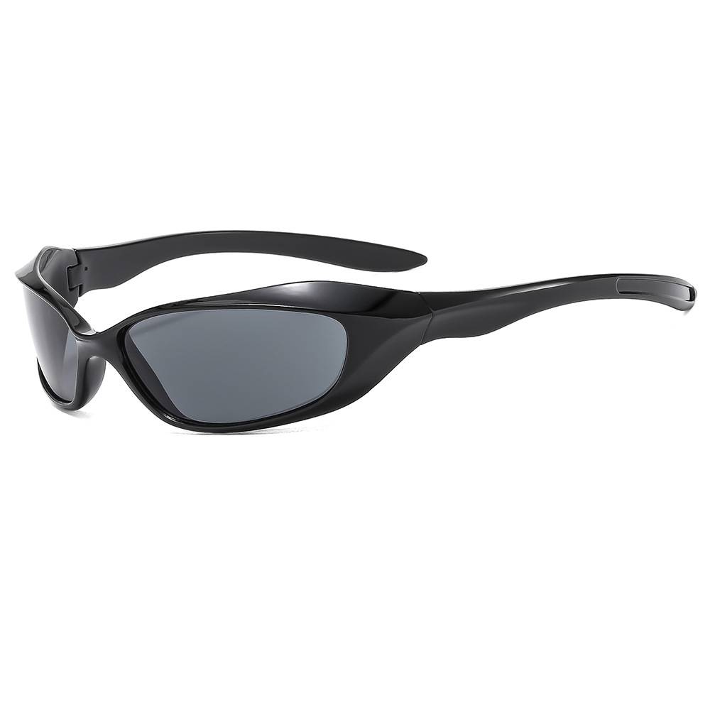 Wholesale Y2K Punk Wrap Around Sunglasses UV400 PC Frame For Men Women - Everful