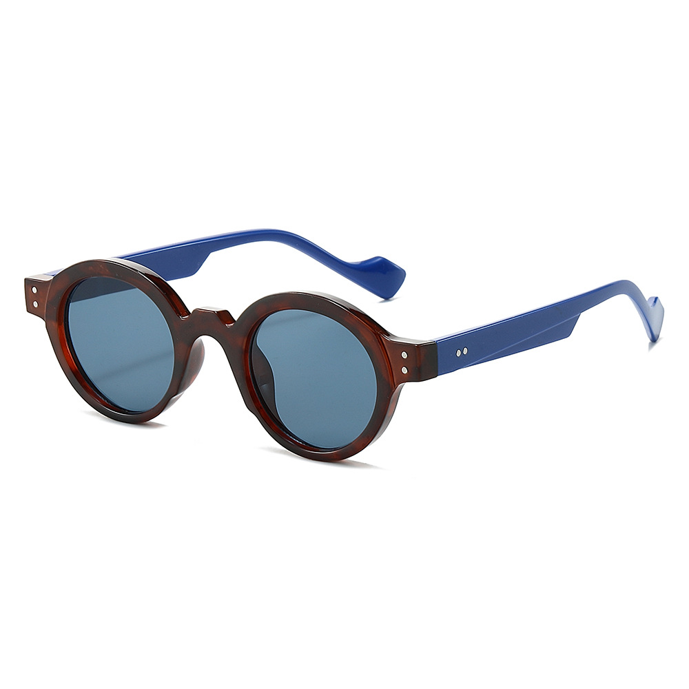 Wholesale Steampunk Round Sunglasses Retro PC Small Frame Fashion Eyewear - Everful
