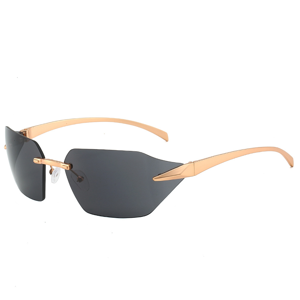 Wholesale Fashion Rimless Sunglasses with Metal Frame UV400 - Everful