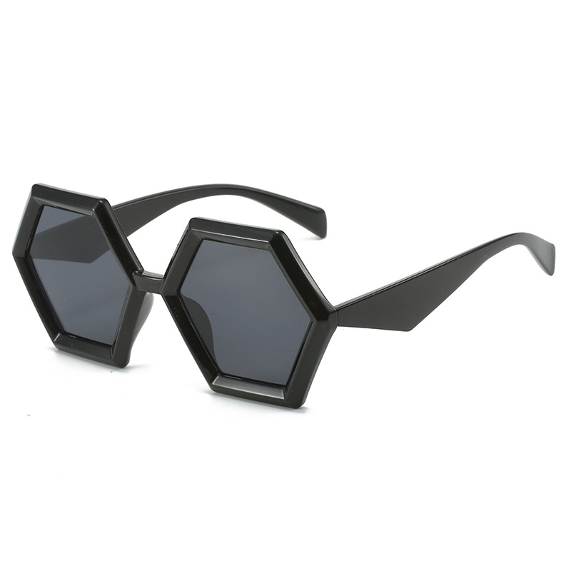 Wholesale Hexagon Sunglasses Geometric Large Frame UV400 Protection - Everful