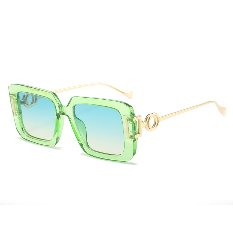 Wholesale Women Square Sunglasses UV400 Protection Metal Temples - Everful