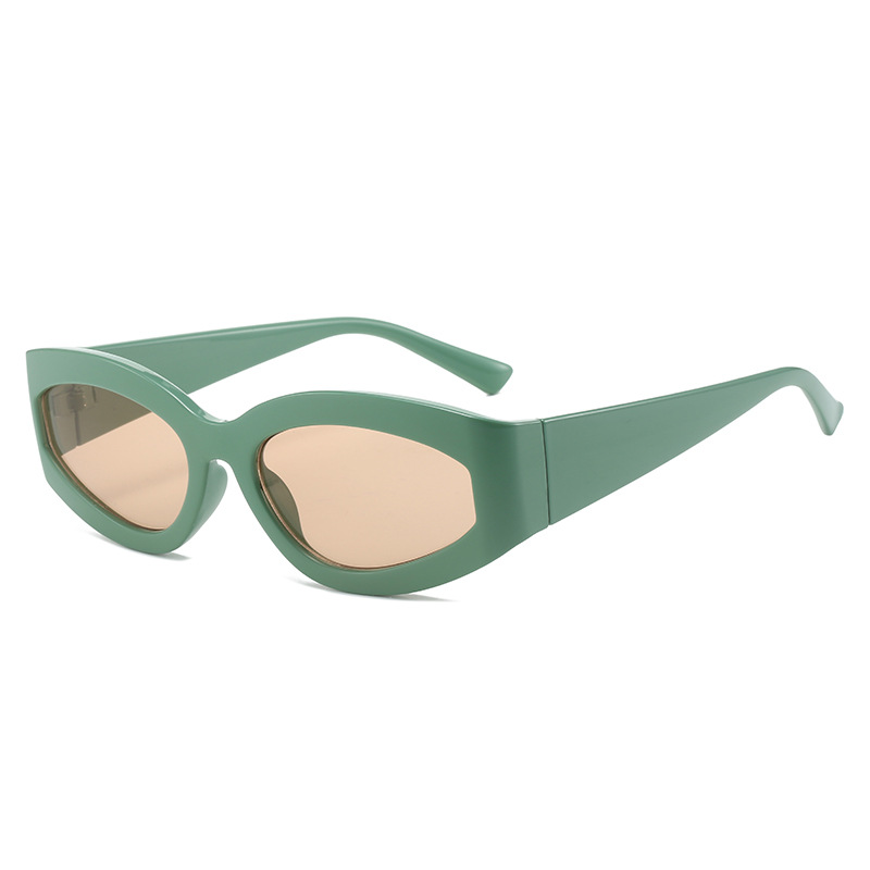Wholesale Retro Cat Eye Oval Sunglasses Thick Frame UV400 For Women Men - Everful