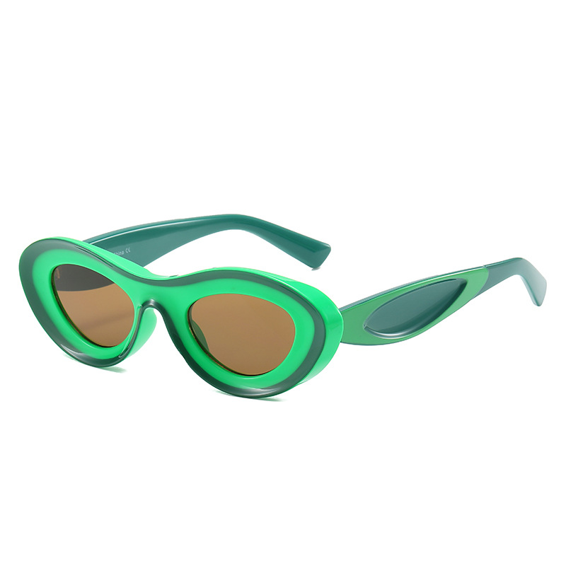 Wholesale Retro Oval Sunglasses UV400 Protection Y2K Hip Hop Style - Everful