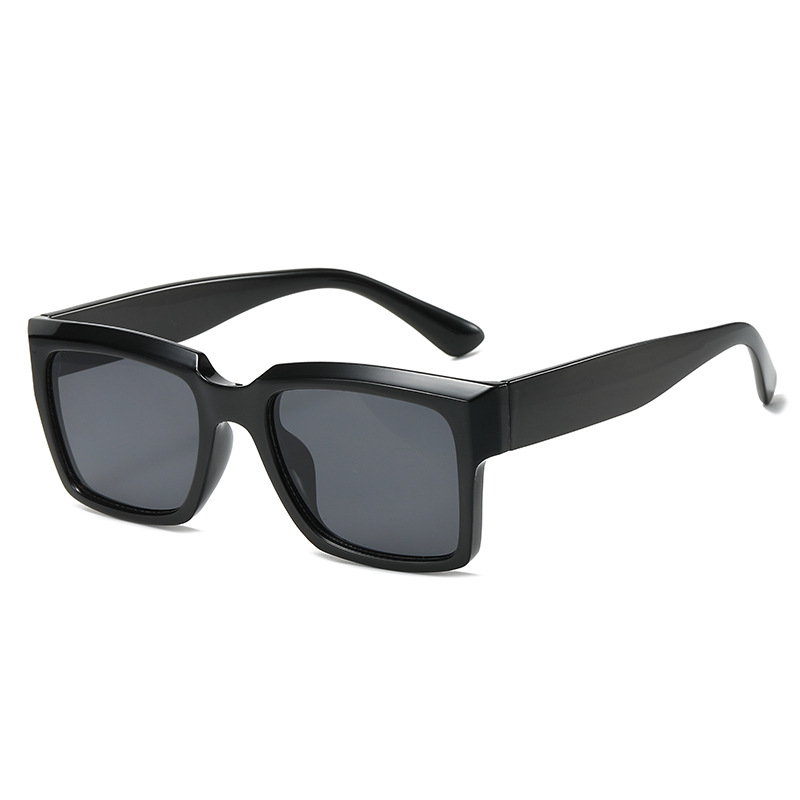 Wholesale Vintage Square Sunglasses UV400 Protection Rectangular Wide Frame - Everful