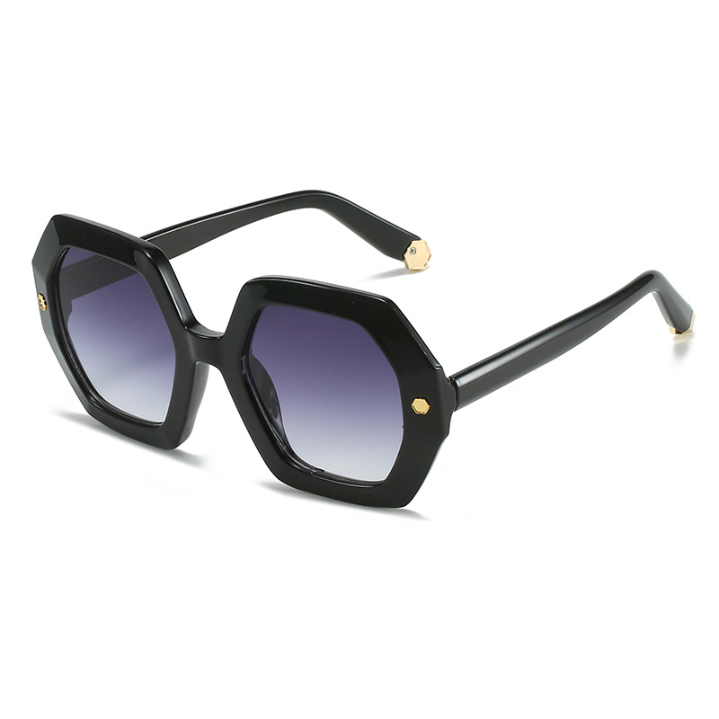 Wholesale Fashion Oversized Polygon Sunglasses UV400 Protection Eyewear - Everful